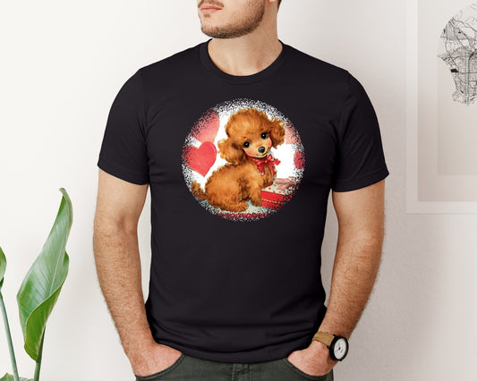 Vintage Valentine Round Tshirt 24 Graphic T-Shirt