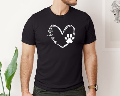 brand:Bella Canvas|color:Black|Dog Mom Dog Mama Mom Graphic T-Shirt