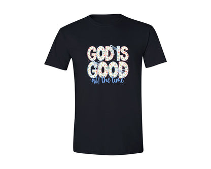brand:Generic|color:Black|God Is Good Spirit Religious G Graphic T-Shirt