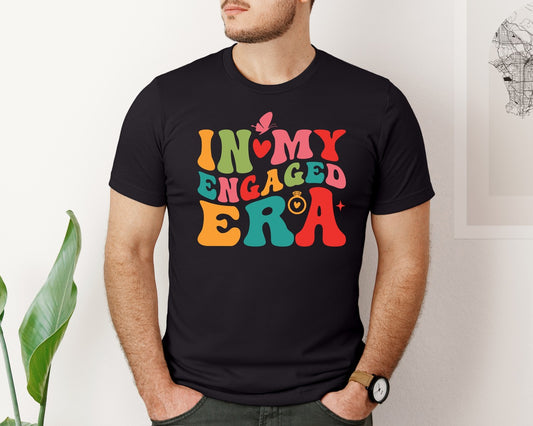 In My Engaged Era Retro T Shirt Design Graphic T-Shirt