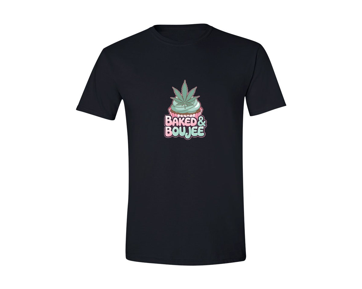 brand:Generic|color:Black|Baked Boujee Funny 4 Graphic T-Shirt
