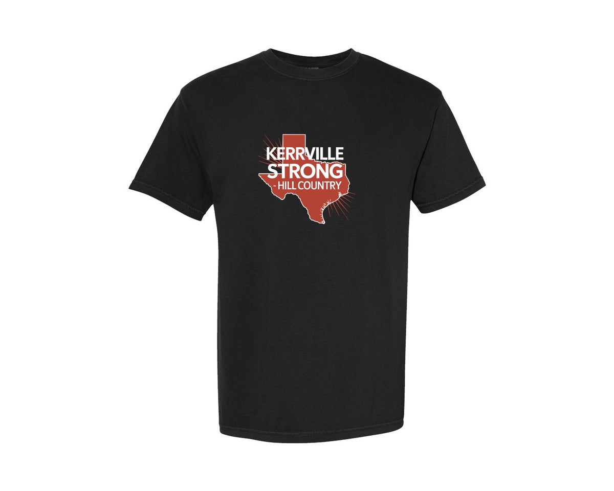 brand:Comfort Colors|color:Black|Kerrville Strong Hill Country T Shirt Graphic T-Shirt
