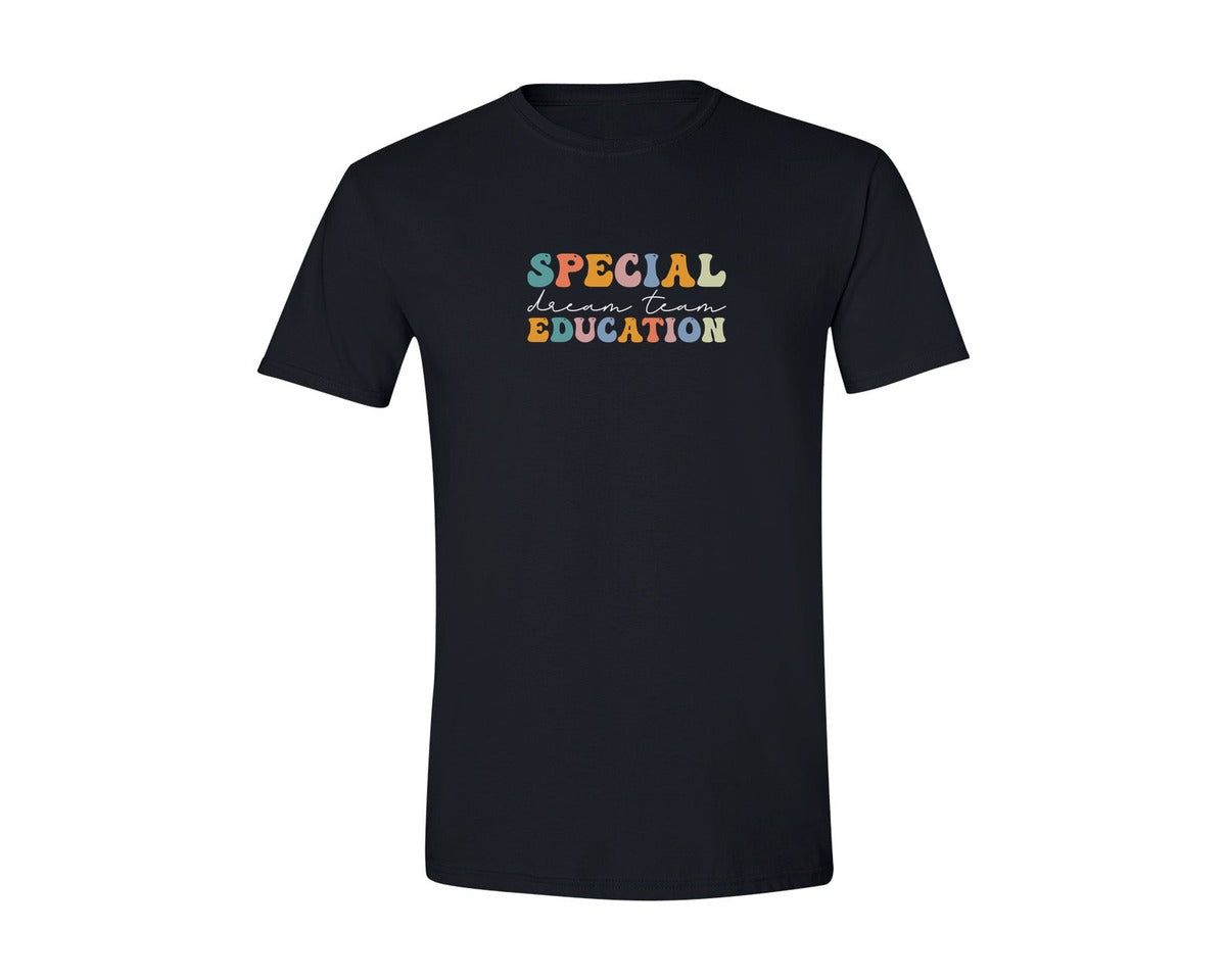 brand:Generic|color:Black|Special Education Dream Team Graphic T-Shirt