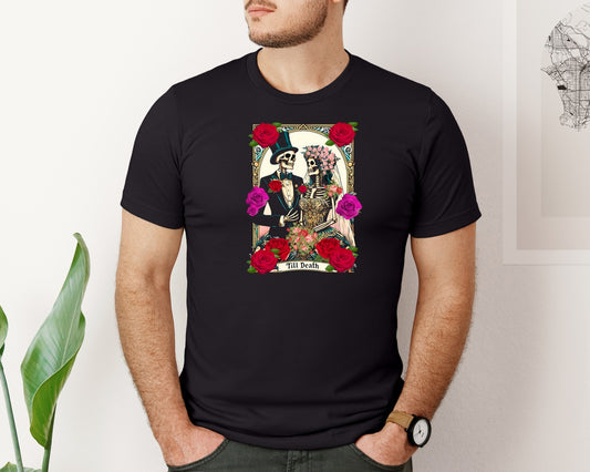 Gothic Wedding Tarot Card Wedding Graphic T-Shirt