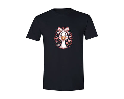brand:Generic|color:Black|Funny Valentine Goose 5 Graphic T-Shirt