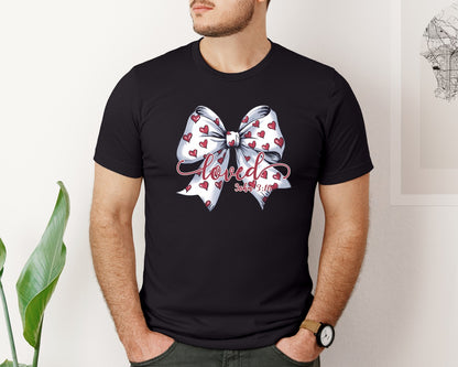 brand:Bella Canvas|color:Black|Christian Valentines Loved John 316 Graphic T-Shirt