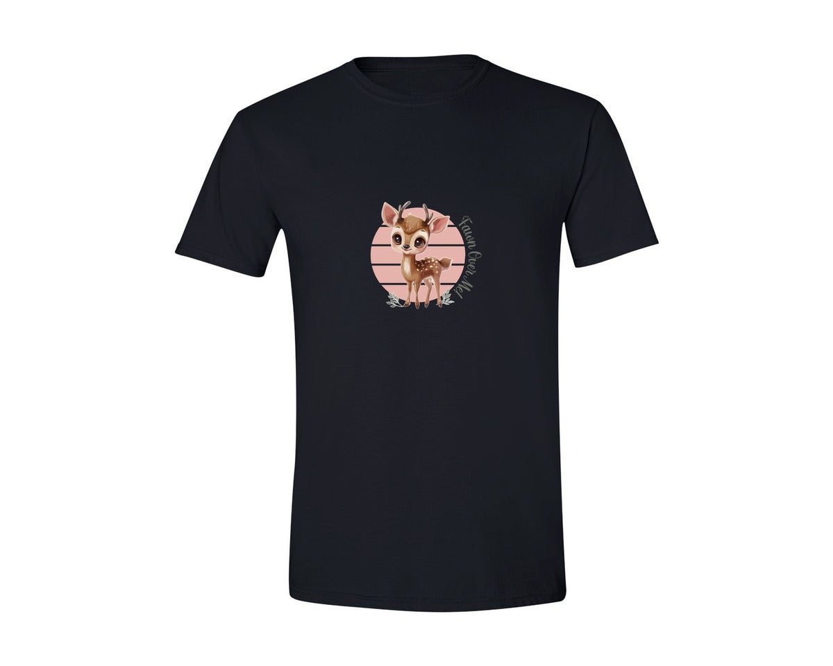 brand:Generic|color:Black|A Deer With A Heart That Says A Deer Graphic T-Shirt