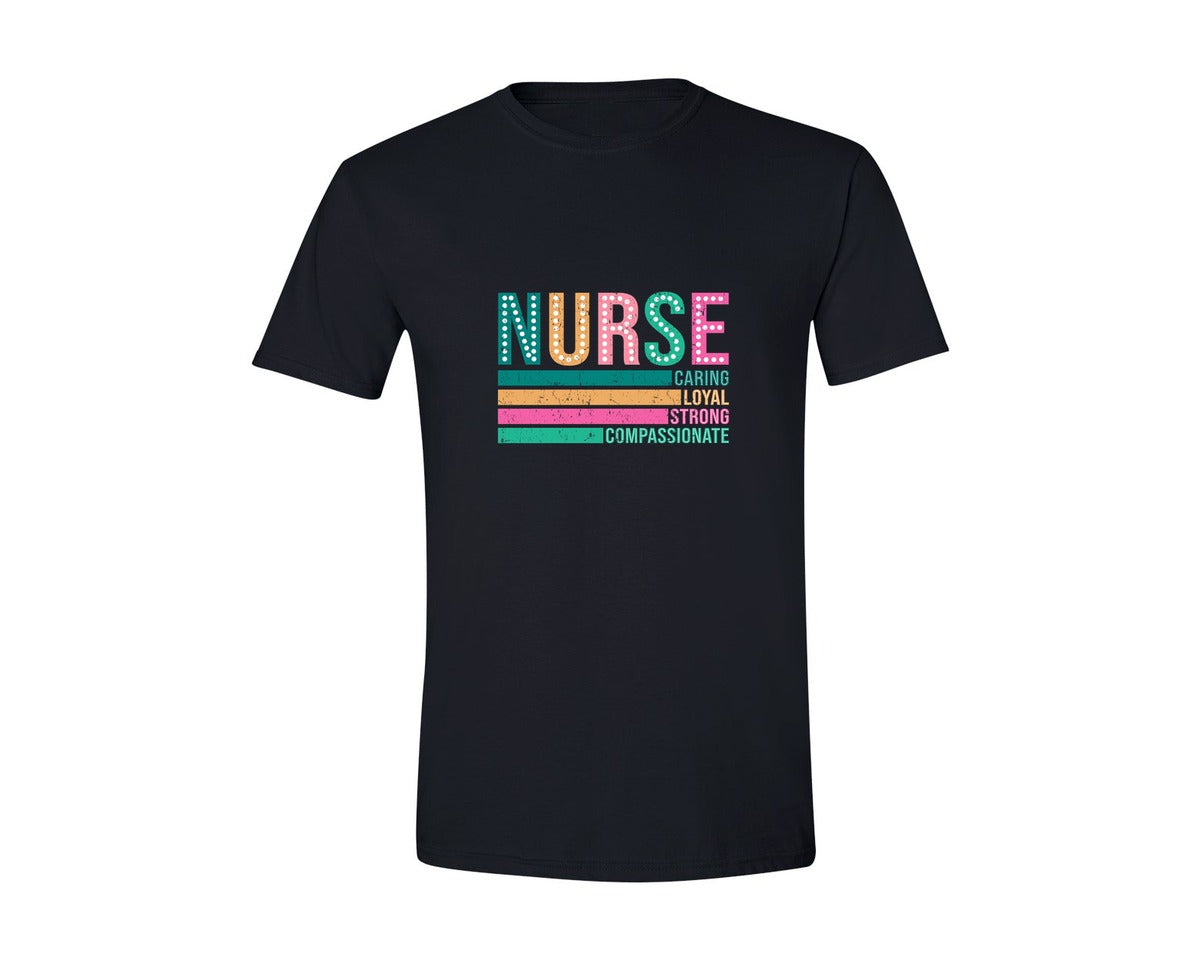 brand:Generic|color:Black|Retro Nurse Nurse Life 2 Graphic T-Shirt