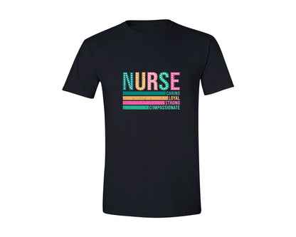 brand:Generic|color:Black|Retro Nurse Nurse Life 2 Graphic T-Shirt