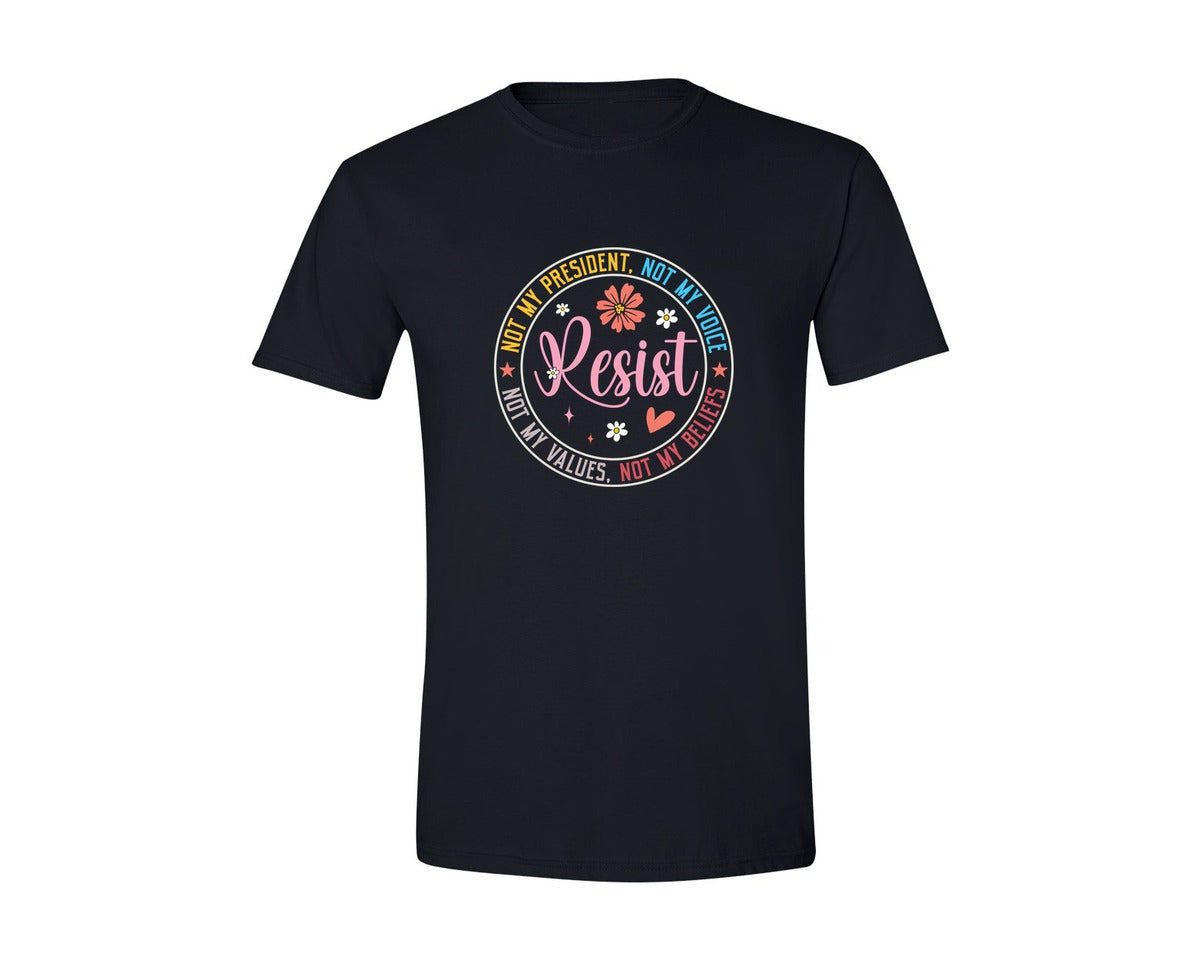 brand:Generic|color:Black|Floral Resist Anti Fascism Hands Off 2