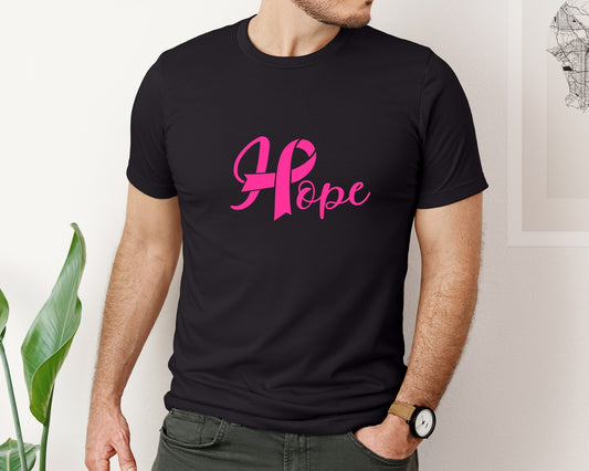 Hope Breast Cancer Awareness Ribbon 2 Graphic T-Shirt