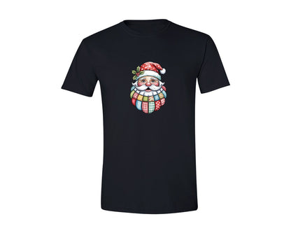 brand:Generic|color:Black|Patchwork Santa Claus 2 Graphic T-Shirt
