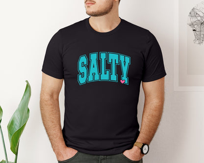 brand:Bella Canvas|color:Black|Salty Retro Summer Summer Life Graphic T-Shirt