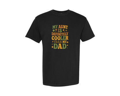 brand:Comfort Colors|color:Black|I Love My Auntie Funny Aunt Baby Graphic T-Shirt