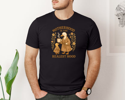 brand:Bella Canvas|color:Black|Funny Retro Mom Silly Goose Motherhood Graphic T-Shirt
