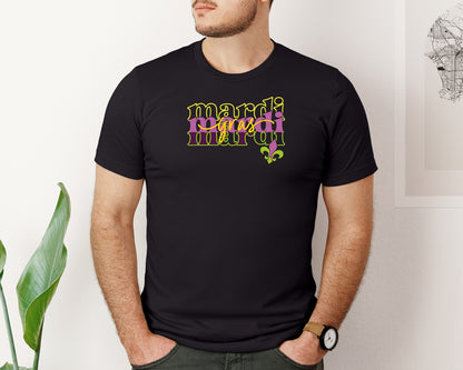 brand:Bella Canvas|color:Black|Mardi Gras T Shirt 17 Graphic T-Shirt