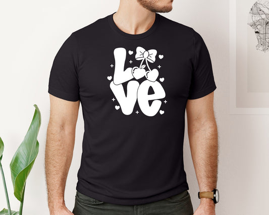 Coquette Love Bow Valentine Graphic T-Shirt