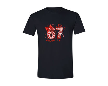 brand:Generic|color:Black|Coquette Valentine 67 Six Seven 3 Graphic T-Shirt