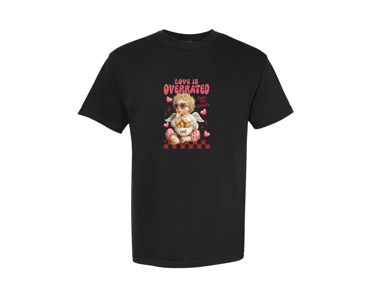 brand:Comfort Colors|color:Black|Funny Valentines Day Cupids 2 Graphic T-Shirt