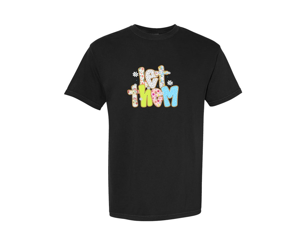 brand:Comfort Colors|color:Black|Preppy Let Them Mental Health Matters Graphic T-Shirt