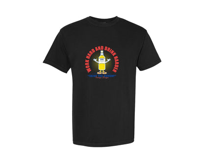 brand:Comfort Colors|color:Black|Retro Cartoon Glass Bottle Of Beer Graphic T-Shirt