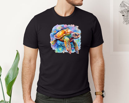 brand:Bella Canvas|color:Black|Hippie Tie Dye Watercolor Graphic T-Shirt