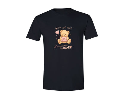 brand:Generic|color:Black|Valentines Day Teddy Bear Love Graphic T-Shirt