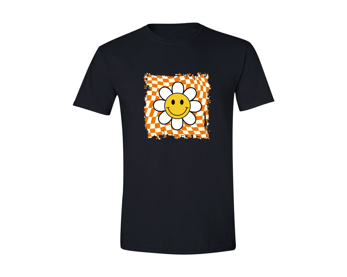 brand:Generic|color:Black|Retro Smile Face Graphic T-Shirt