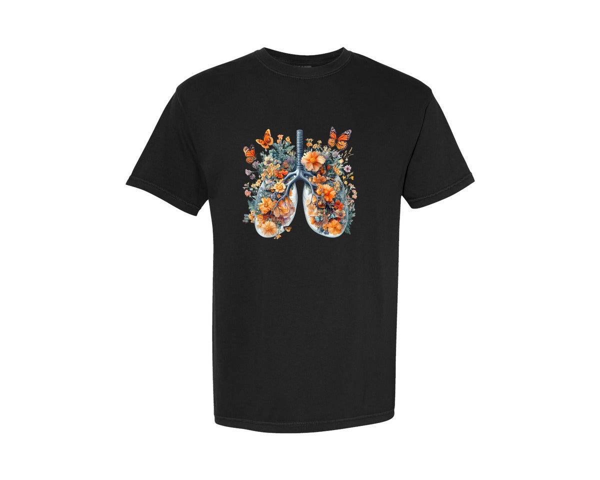 brand:Comfort Colors|color:Black|Yhwh Lungs Christian Pngname Of God 2 Graphic T-Shirt