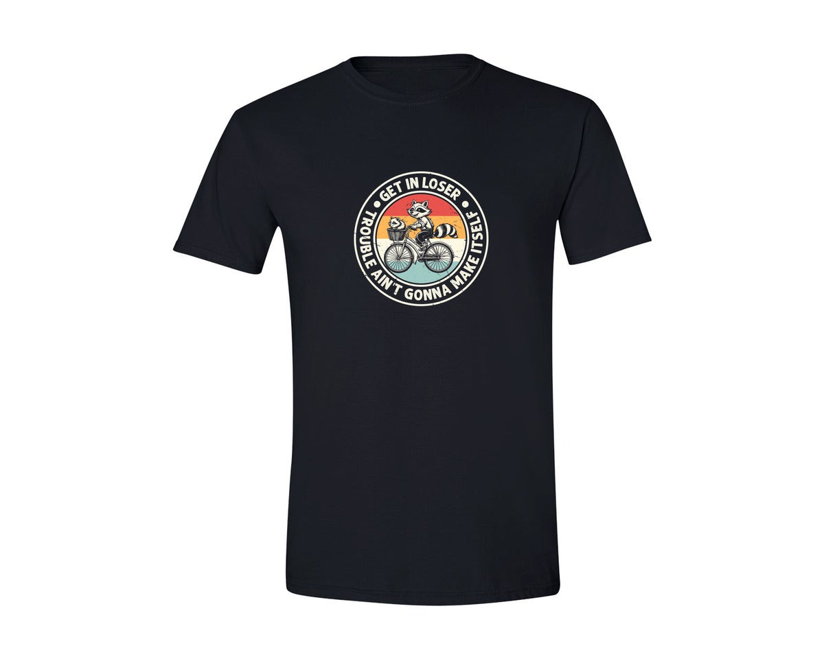brand:Generic|color:Black|Funny Raccoon Meme T Shirt Graphic T-Shirt