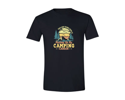 brand:Generic|color:Black|Vintage Camping T Shirt Design 6 Graphic T-Shirt