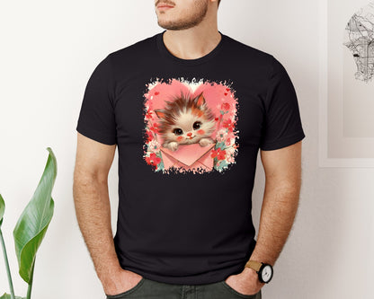 brand:Bella Canvas|color:Black|Vintage Valentine Square Tshirt 30 Graphic T-Shirt