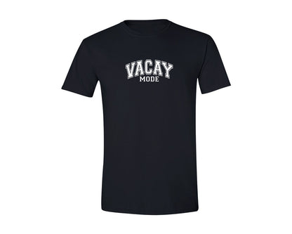 brand:Generic|color:Black|Vacay Mode Summer Vacation Varsity Graphic T-Shirt