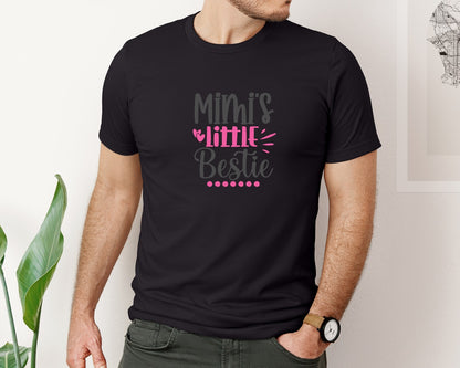 brand:Bella Canvas|color:Black|Mimis Little Bestie Graphic T-Shirt