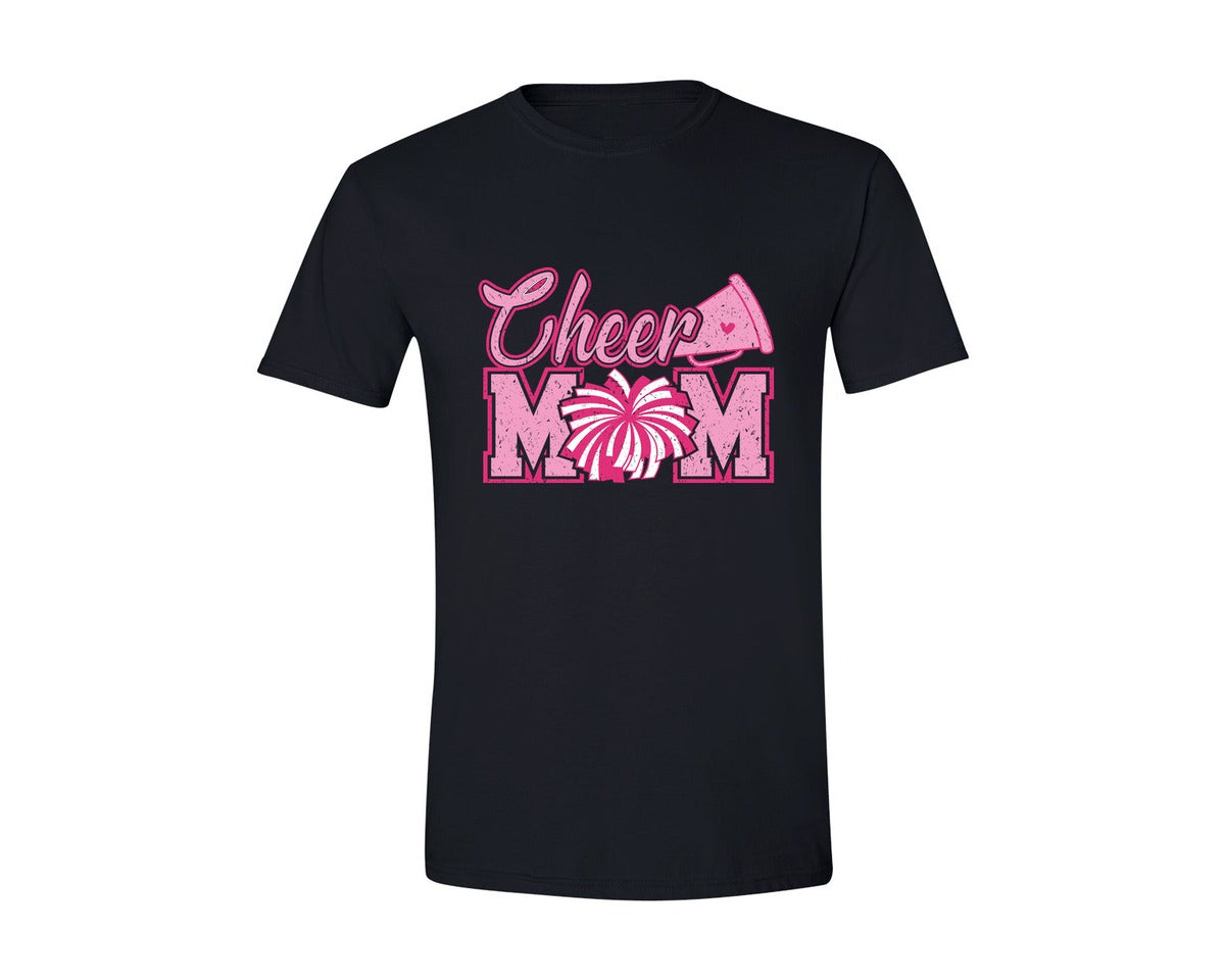 brand:Generic|color:Black|Cheer Mom Cheer Mama Graphic T-Shirt
