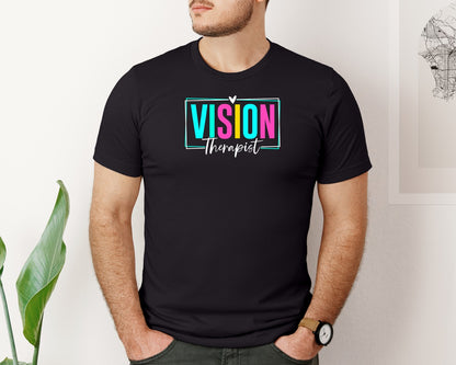brand:Bella Canvas|color:Black|Vision Therapist Therapy Career T Shirt Graphic T-Shirt