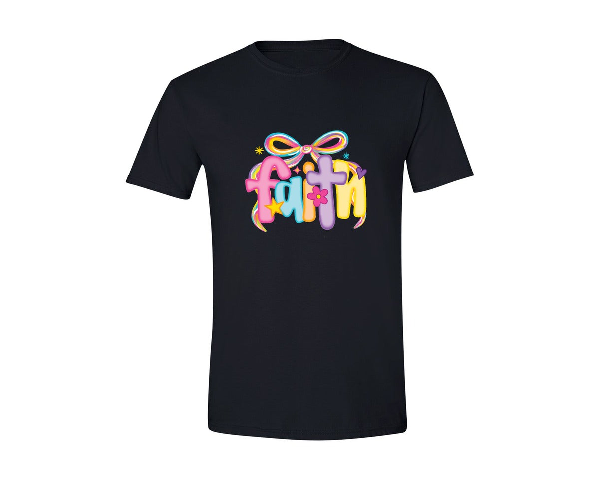 brand:Generic|color:Black|Trendy Preppy Faith Neon Faith