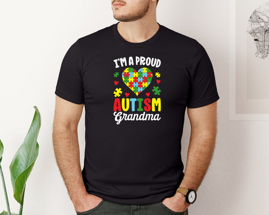 Im A Proud Autism Grandma T Shirt Graphic T-Shirt