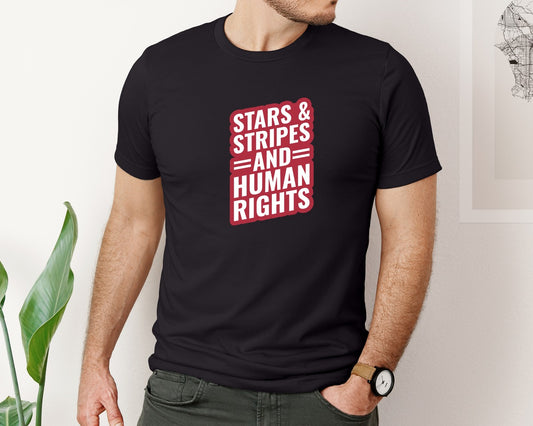 Stars Stripes Human Rights Activist Te Graphic T-Shirt