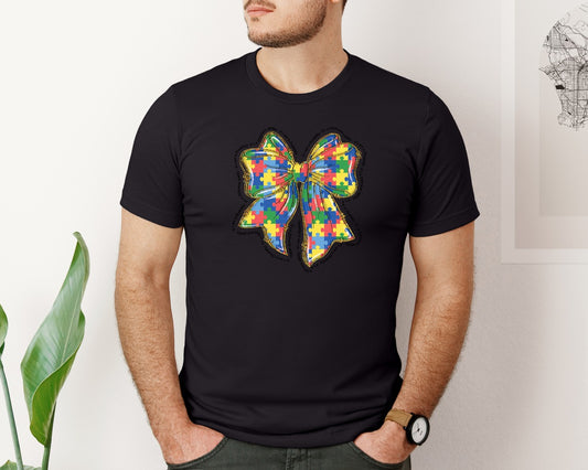 Autism Coquette Bow Pngautism Awareness Graphic T-Shirt