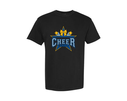 brand:Comfort Colors|color:Black|Cheerleader Team Name Logo Shirt Graphic T-Shirt