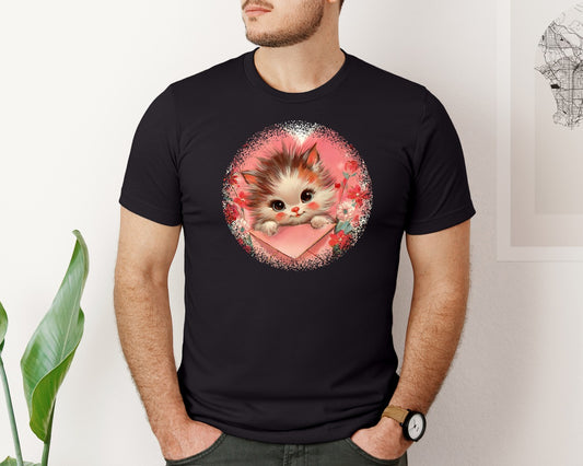 Vintage Valentine Round Tshirt 30 Graphic T-Shirt