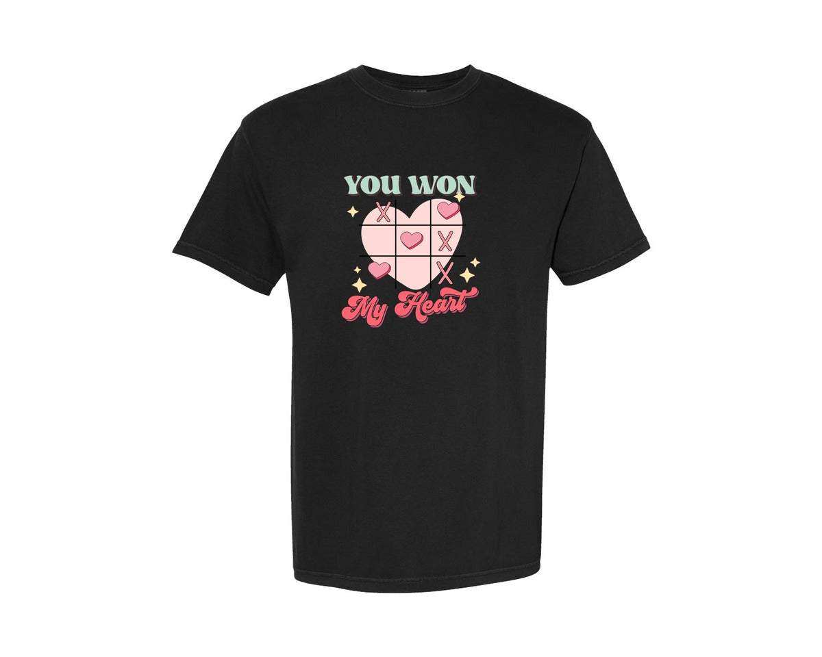 brand:Comfort Colors|color:Black|Valentines Day Retro 3 Graphic T-Shirt