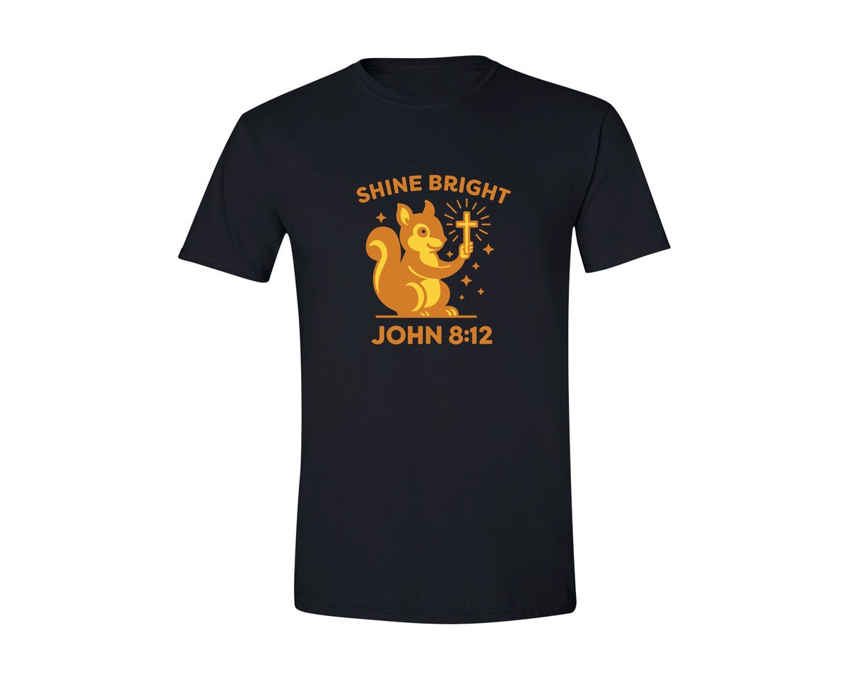 brand:Generic|color:Black|Shine Bright John 812 Graphic T-Shirt