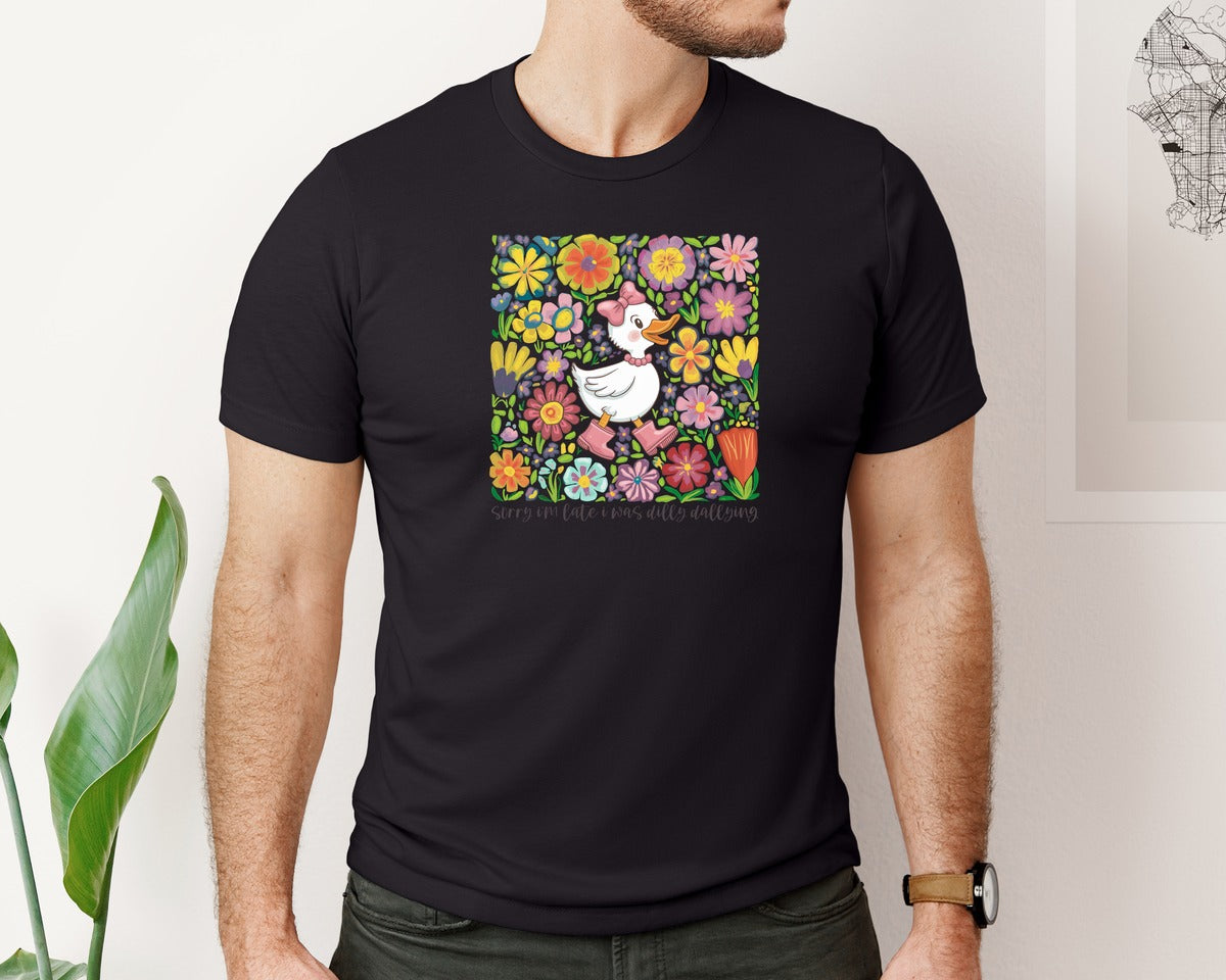 brand:Bella Canvas|color:Black|Funny Mama Goose Boho Floral Graphic T-Shirt