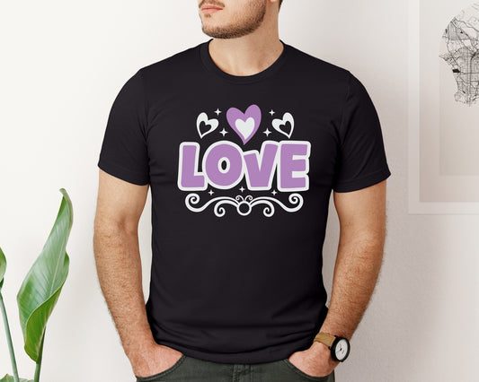 Love Valentine Quote T Shirt Design Graphic T-Shirt