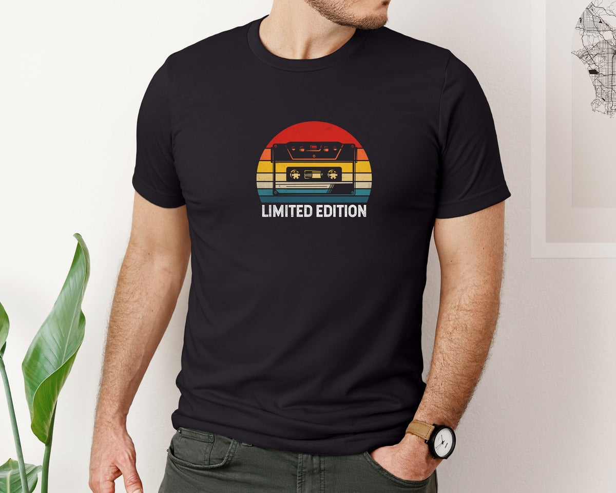 brand:Bella Canvas|color:Black|70 80 Retro Limited Edition T Shirt Graphic T-Shirt