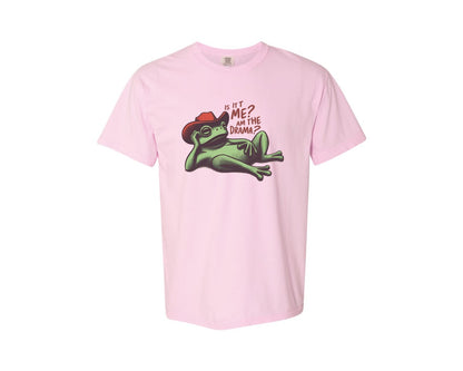 brand:Comfort Colors|color:Blossom|Drama Frog Funny Cowboy Aesthetic Graphic T-Shirt