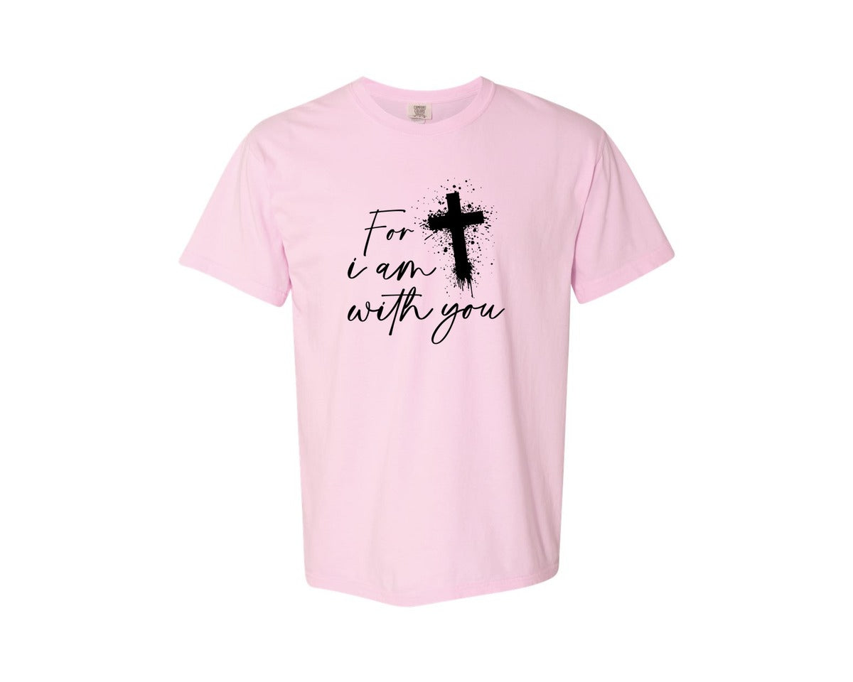 brand:Comfort Colors|color:Blossom|Fear Not Christianity Bible Graphic T-Shirt