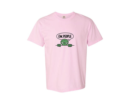 brand:Comfort Colors|color:Blossom|Ew People Alien Ufo T Shirt Design Graphic T-Shirt